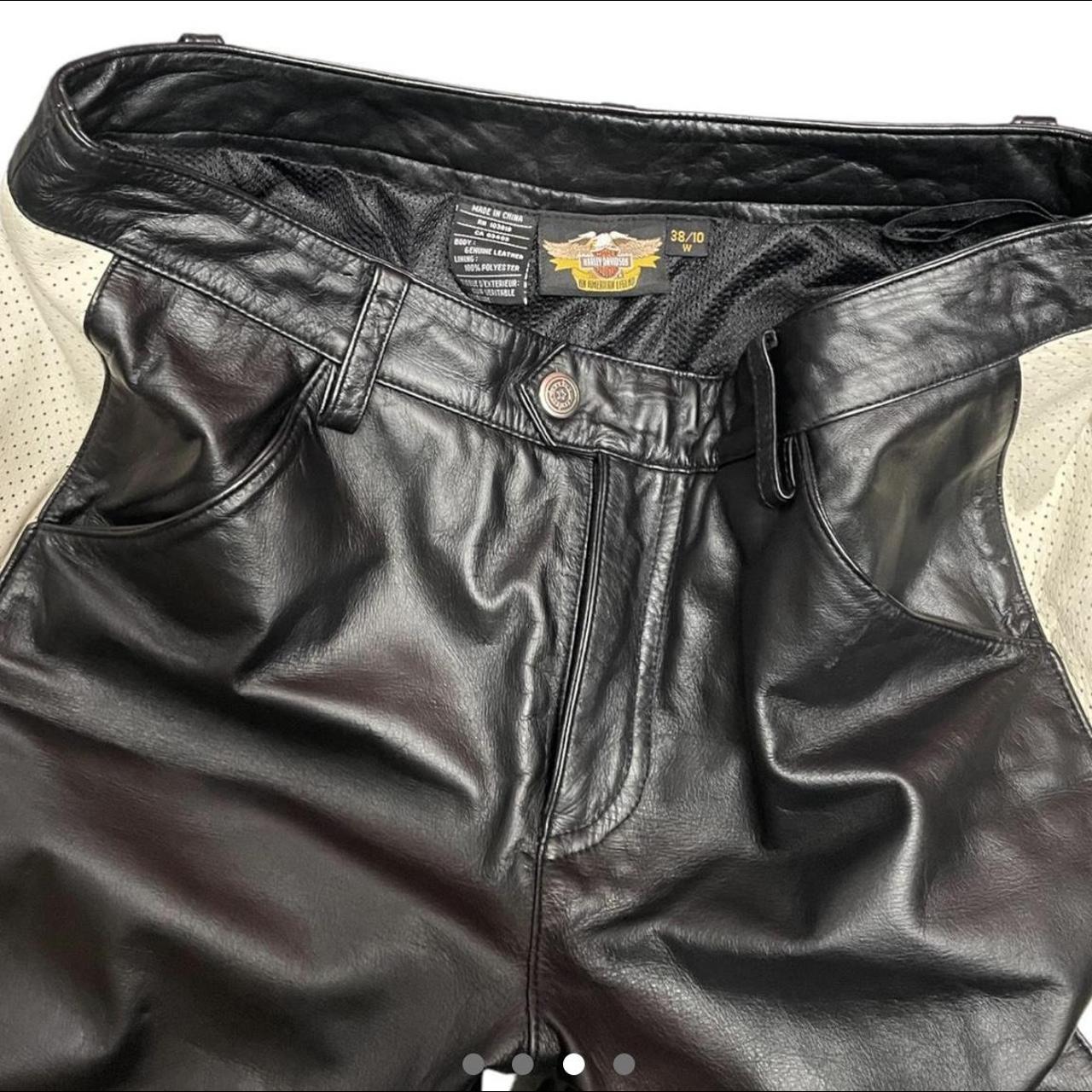 VINTAGE HARLEY DAVIDSON MOTORCYCLE PANTS (leather)