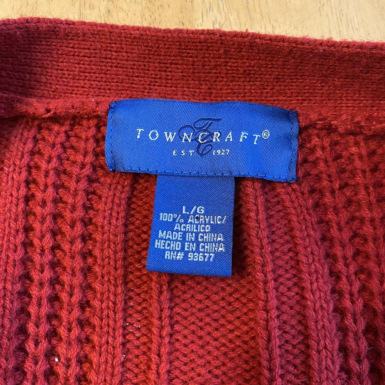 Men's Red Cardigan | Depop