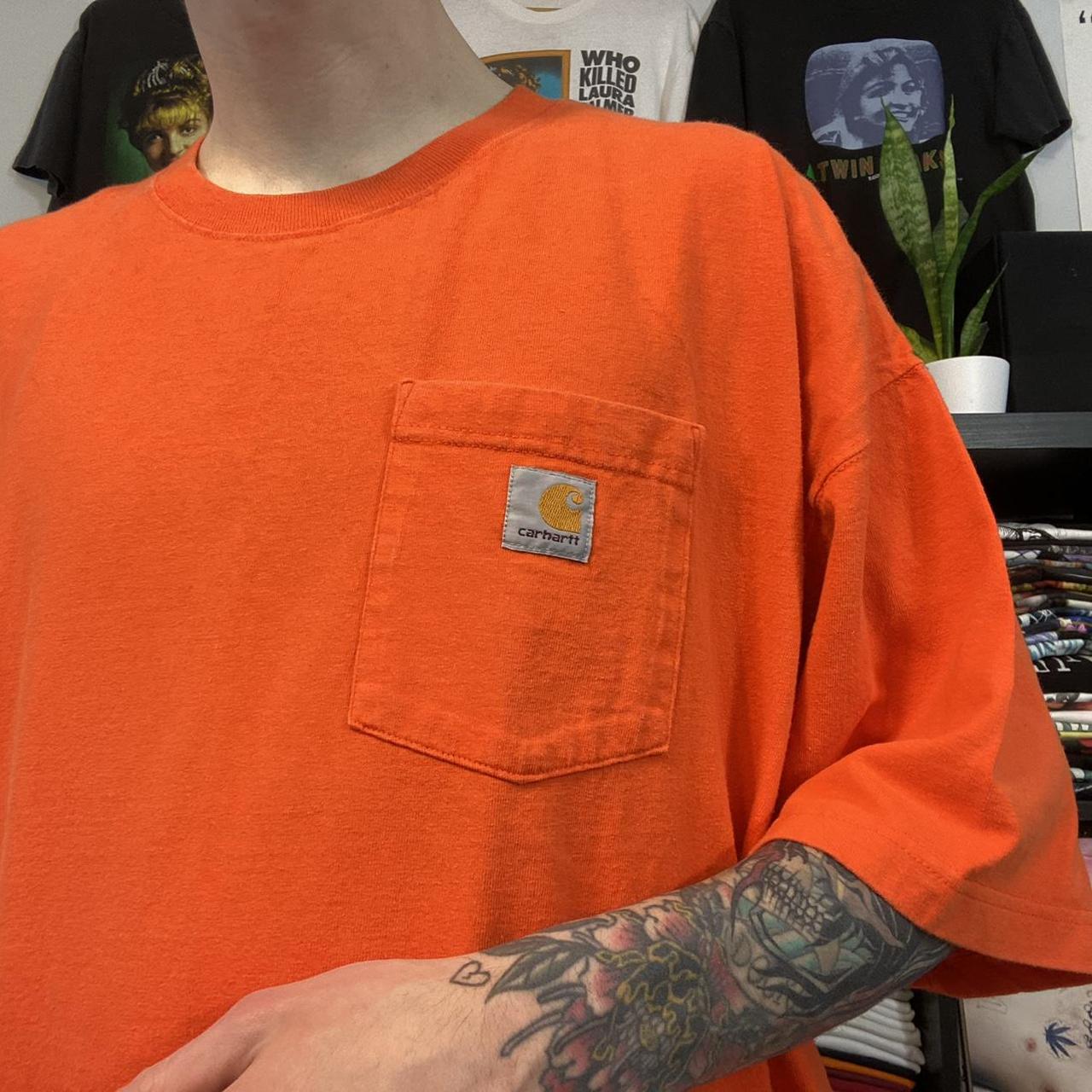 Carhartt orange t outlet shirt