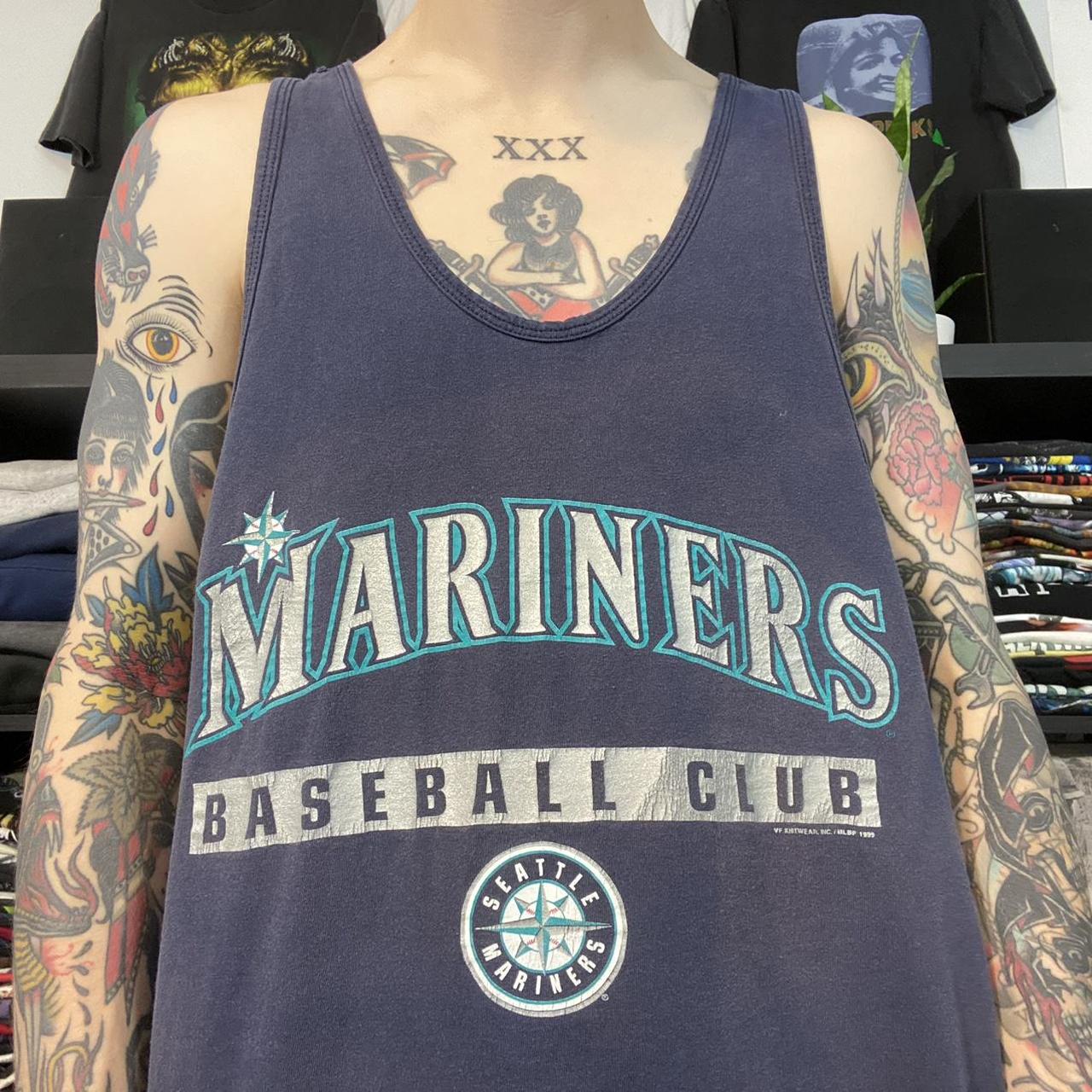 Vintage 90's Seattle Mariners baseball jersey. Super - Depop