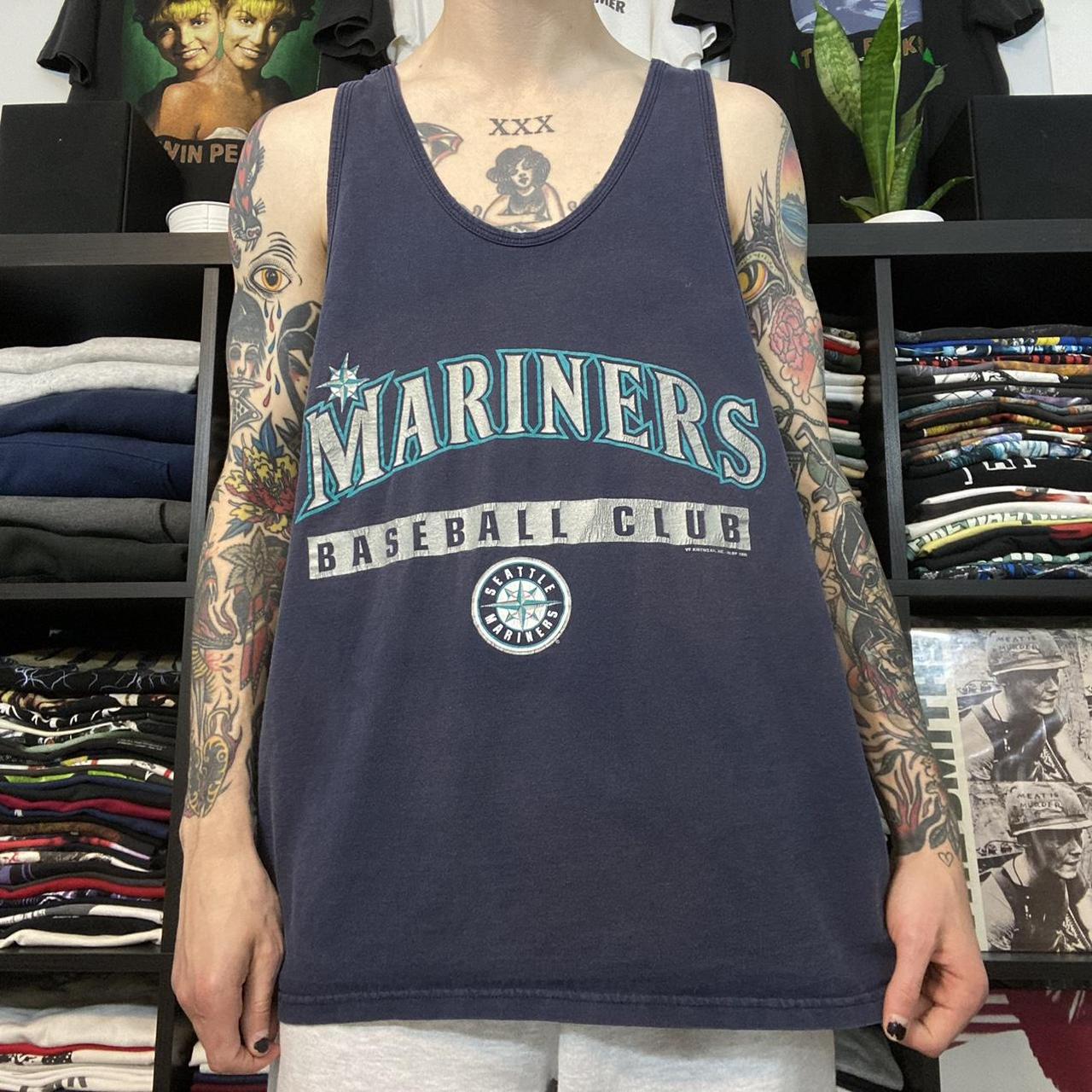 Vintage 90's Seattle Mariners baseball jersey. Super - Depop