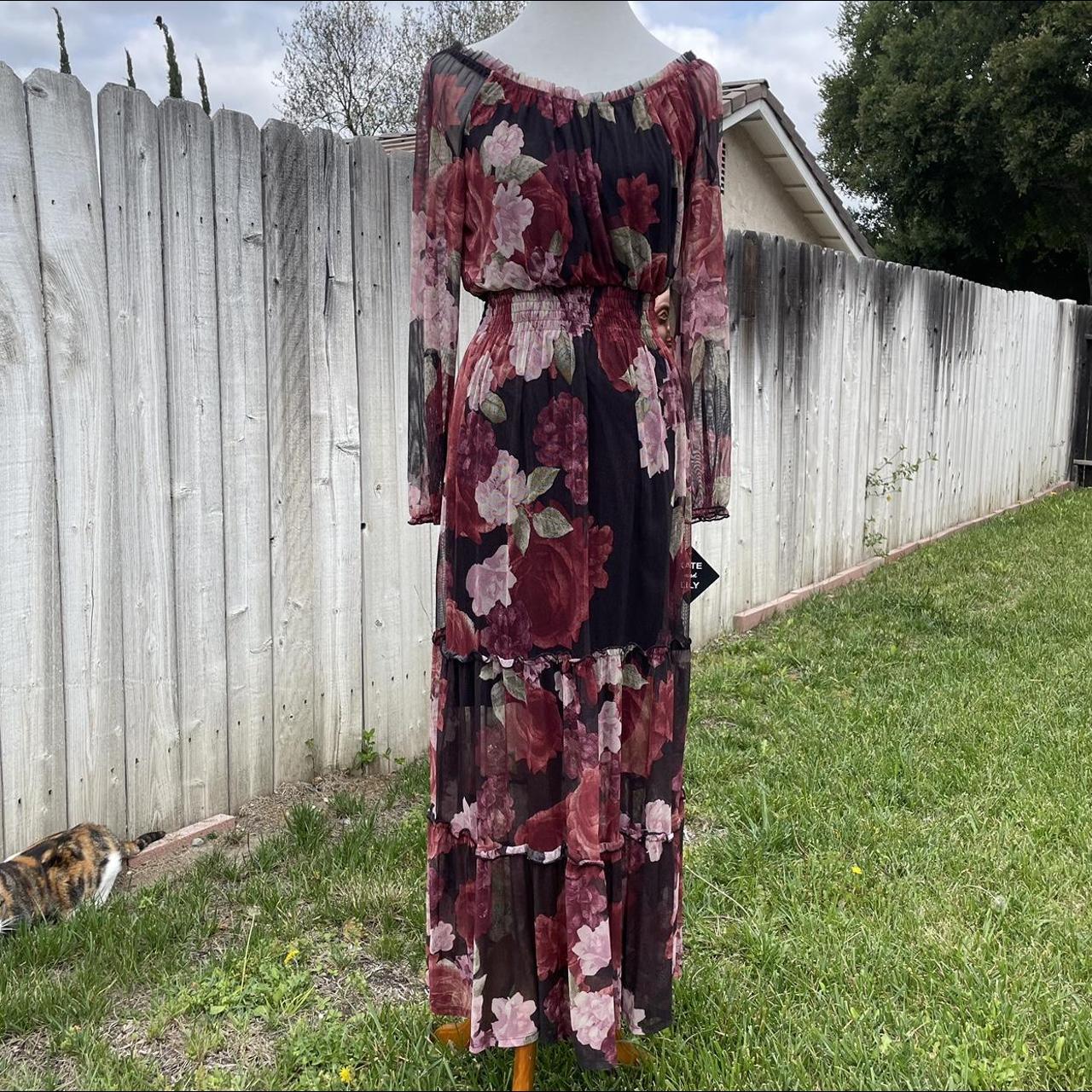 Women's Black and Pink Dress | Depop