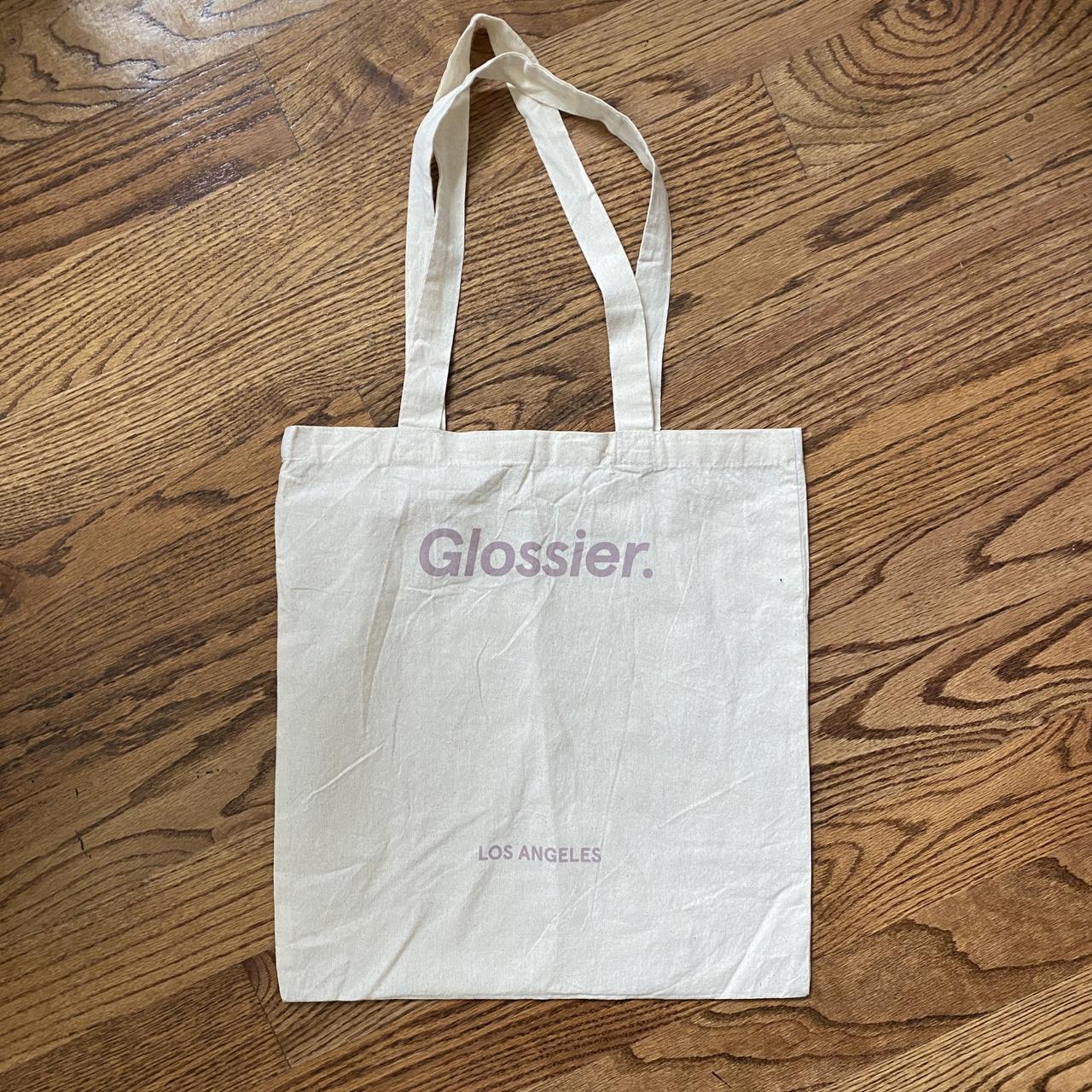 glossier los angeles exclusive tote bag no visible... Depop