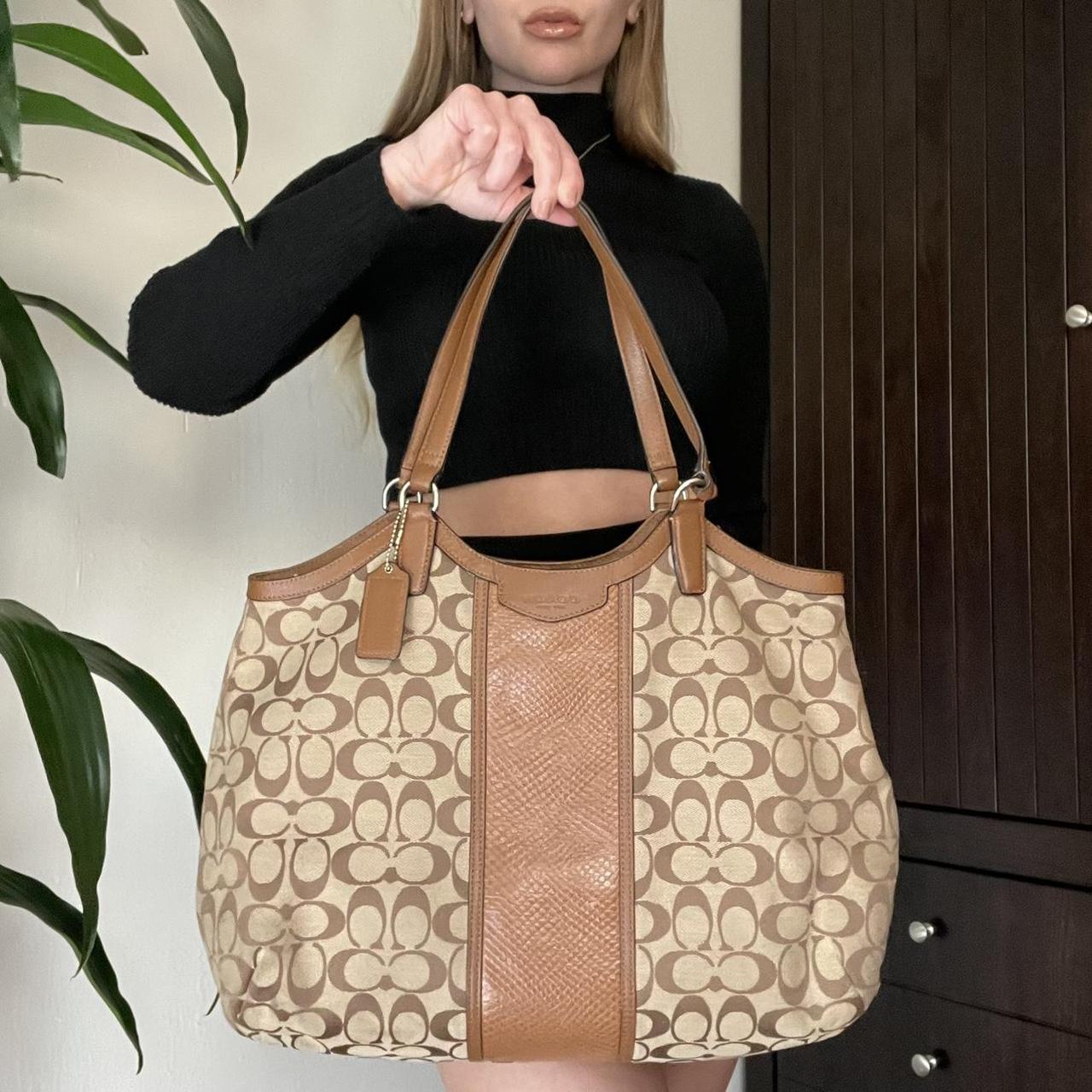 Coach Clasp Closure Tote Bags