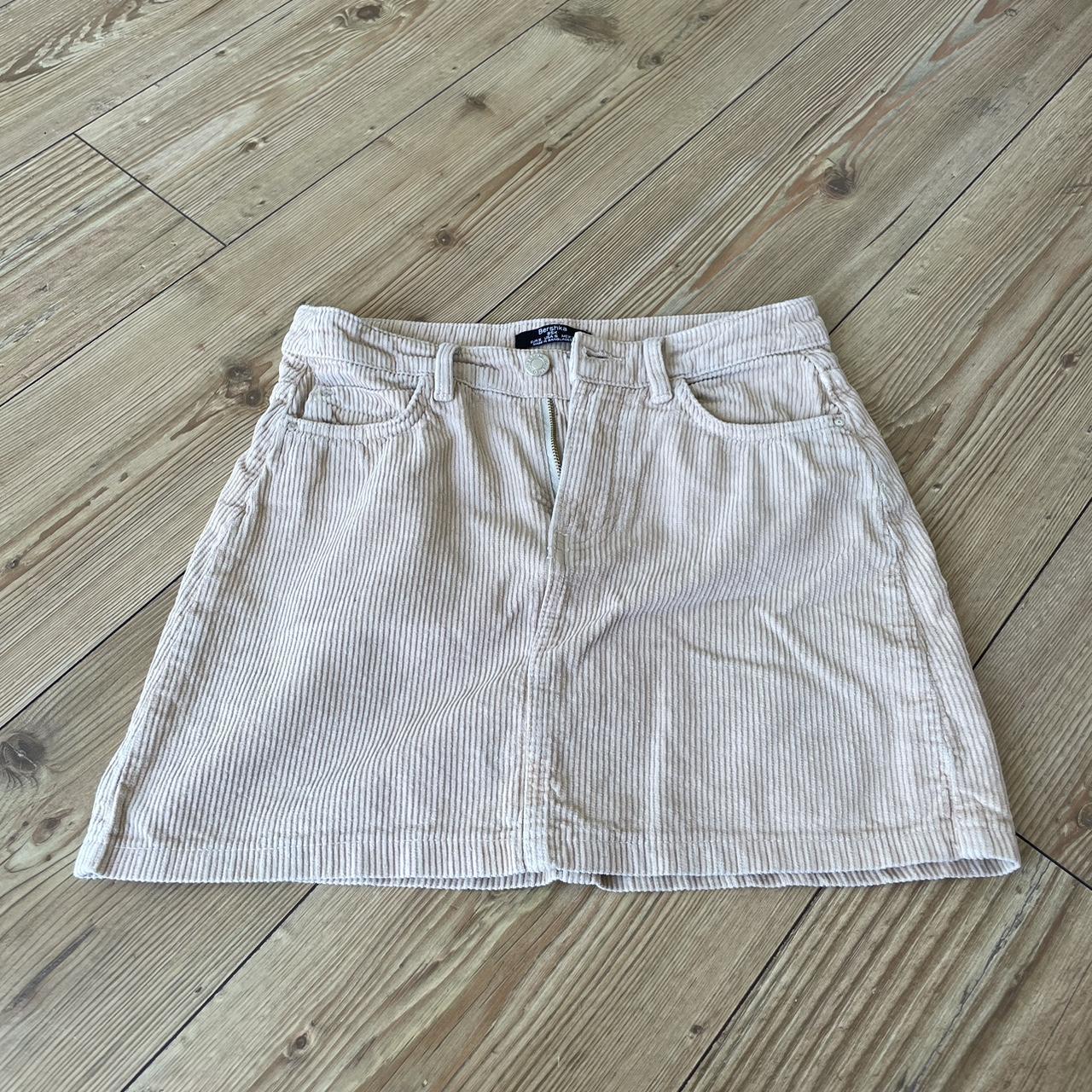 Bershka beige cord skirt Size s Free shipping !! Depop