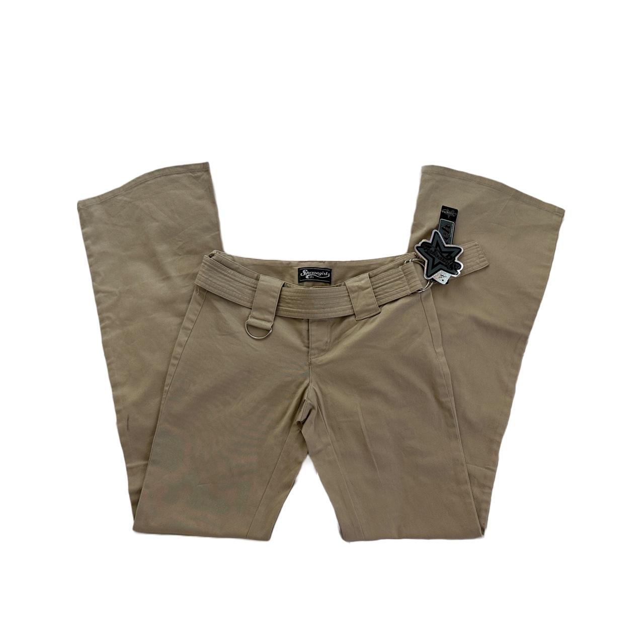 Vintage Y2K low rise khaki trousers • still has... Depop