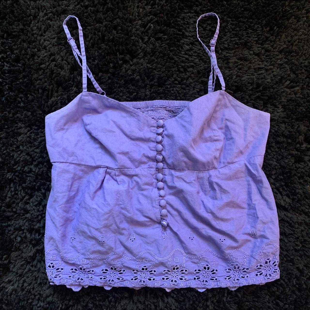 Jessica Simpson Women's Purple Vest | Depop