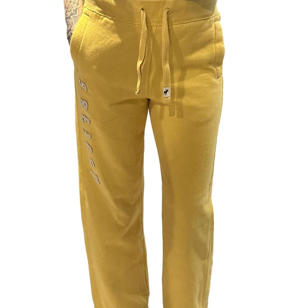 abercrombie and fitch vintage y2k yellow and white | Depop