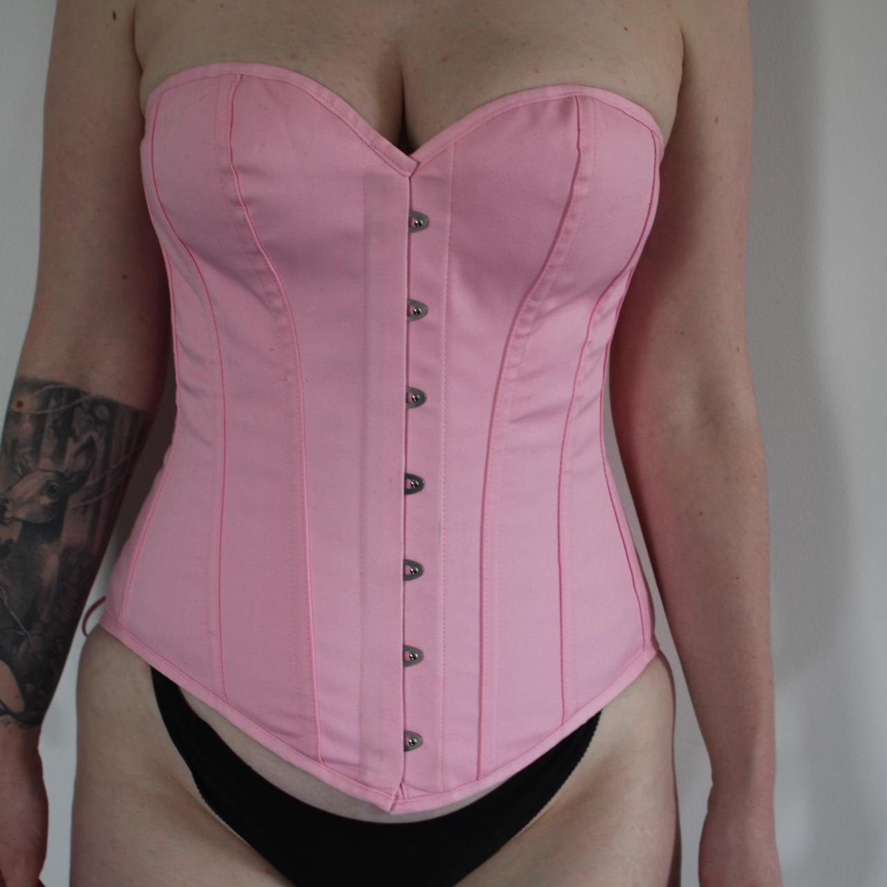 Corset story pink corset UK16 Worn for one routine,... Depop