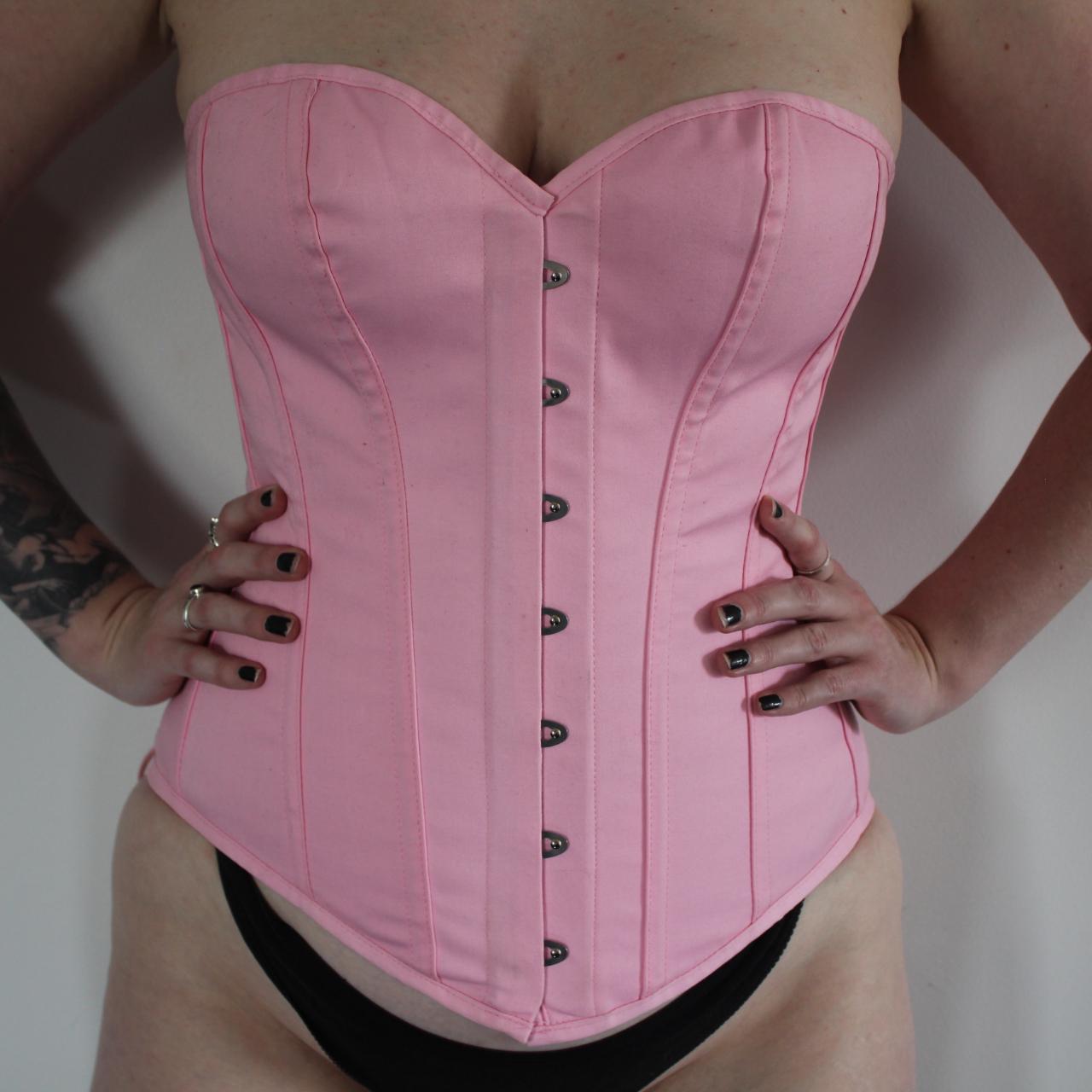Corset story pink corset UK16 Worn for one routine,... Depop