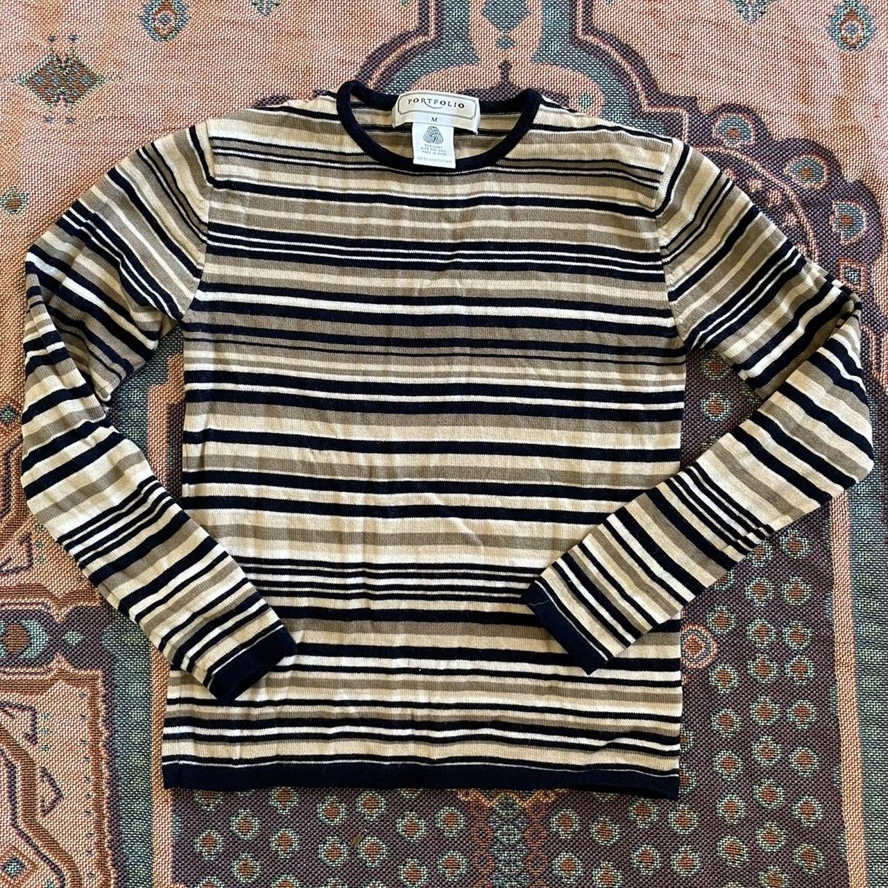 Fitted long sleeve wool jumper Size M Pure wool... - Depop
