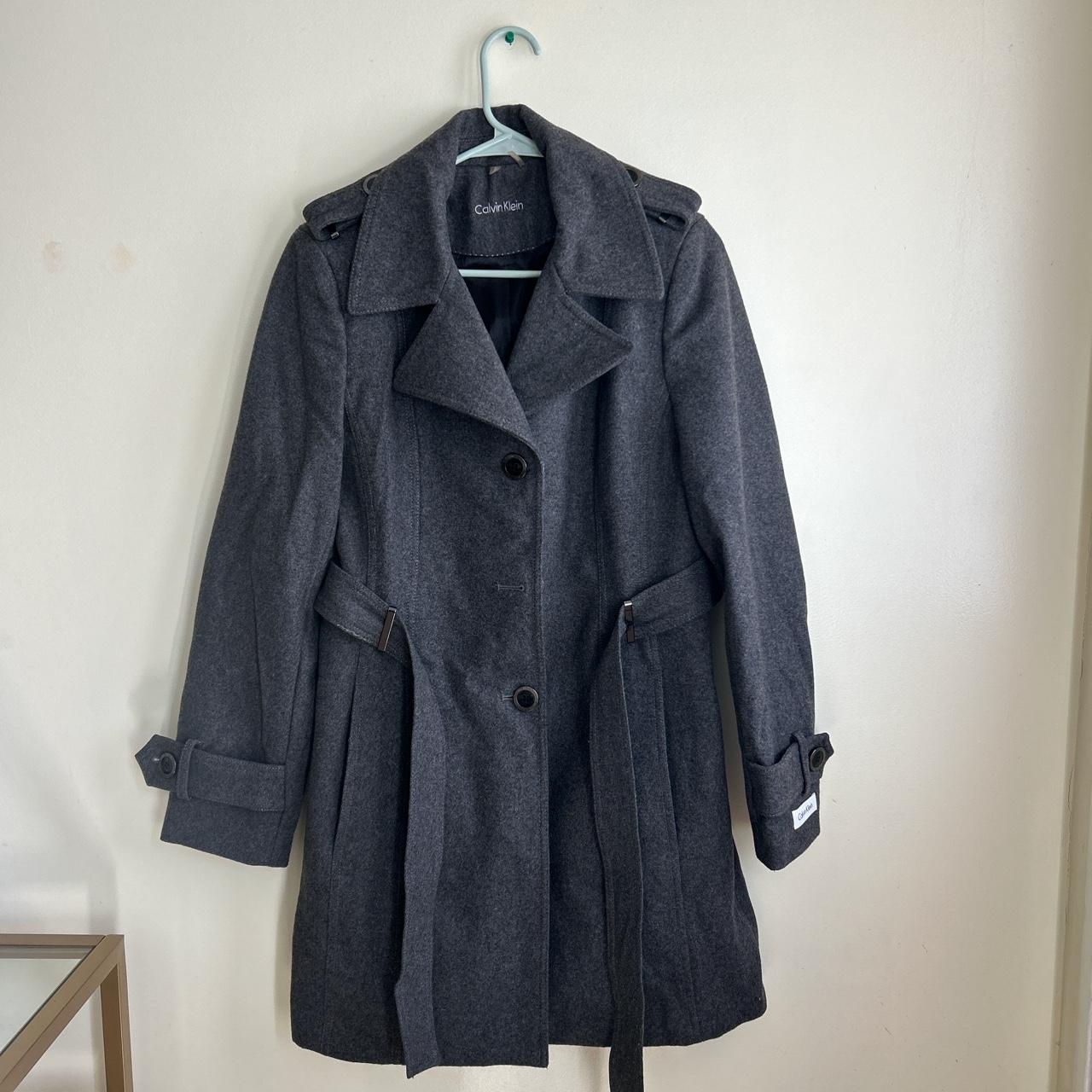 Calvin klein clearance gray peacoat