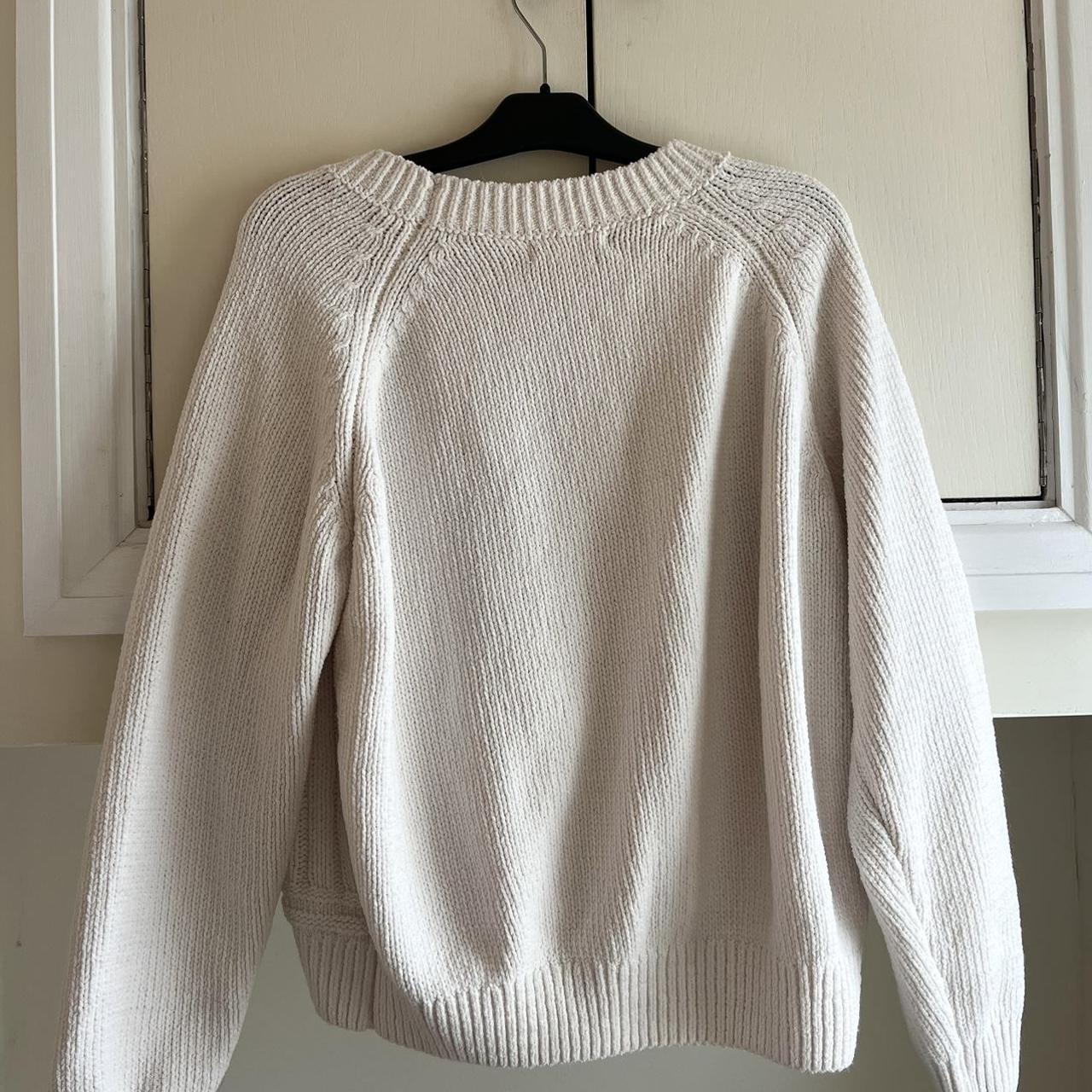 Cream cable knit jumper • Material - acrylic •... - Depop