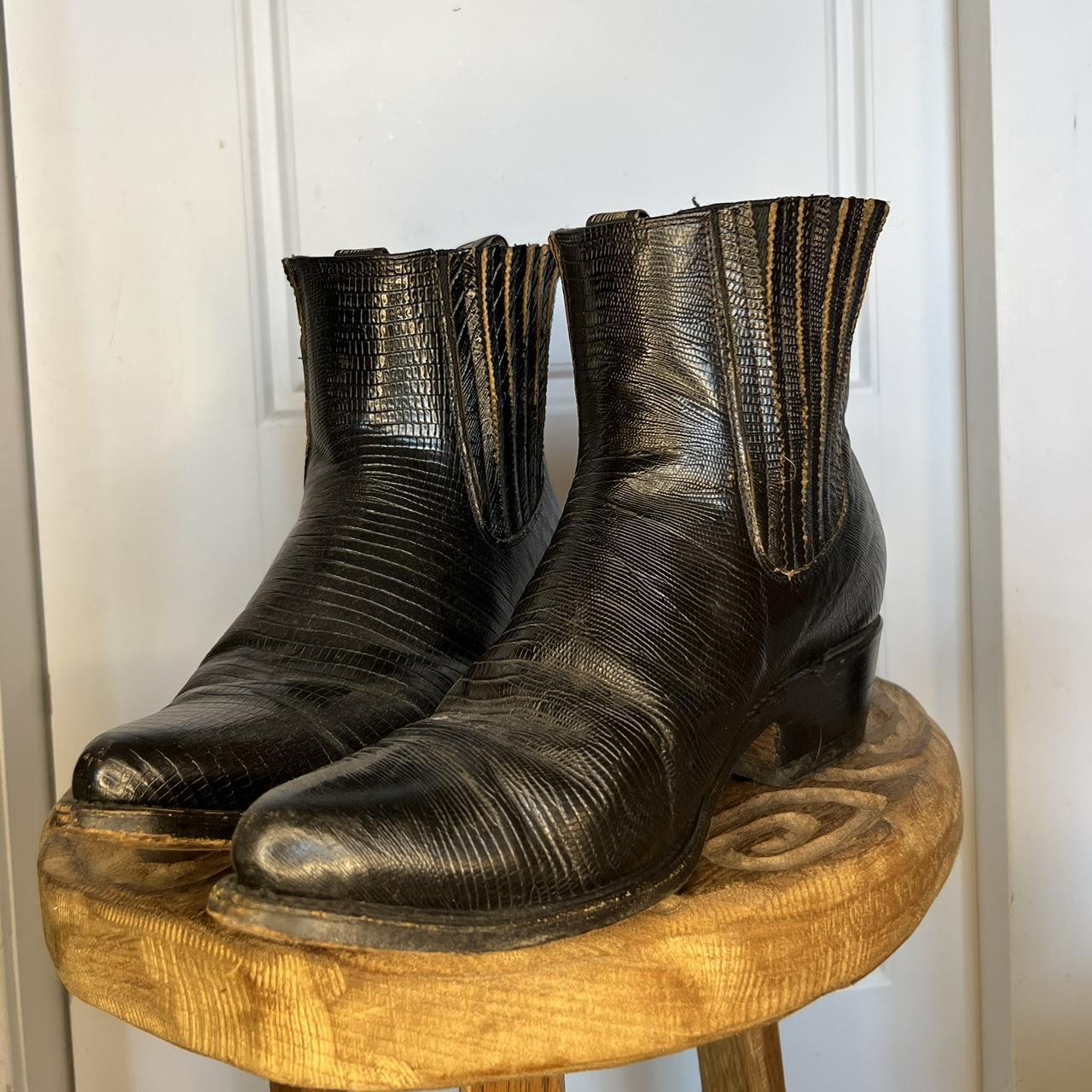 Men S Black Boots Depop