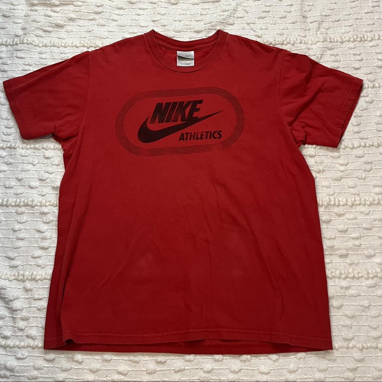 Nike Men's Red T-shirt | Depop