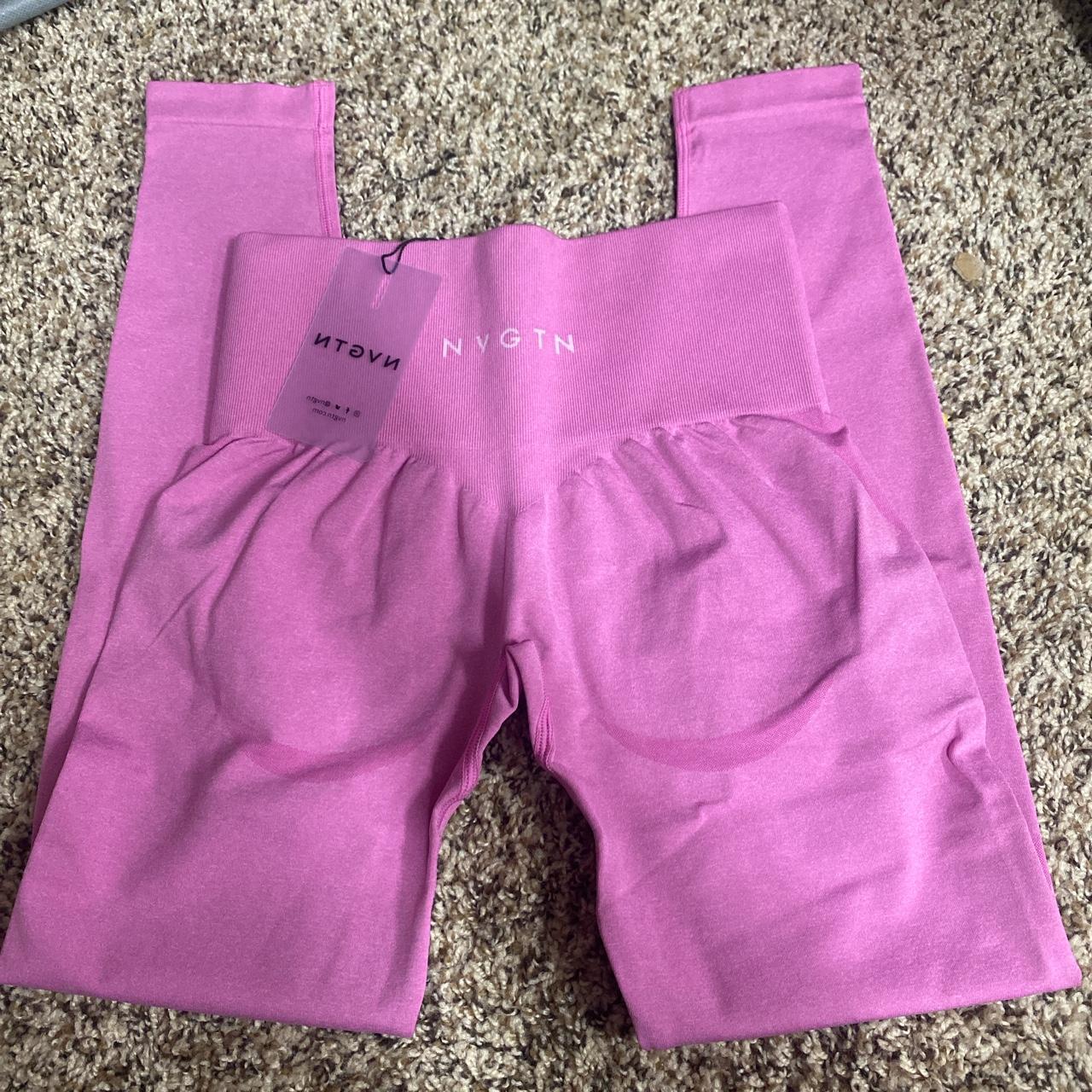 nvgtn bubble gum leggings size xs contour seamless... - Depop