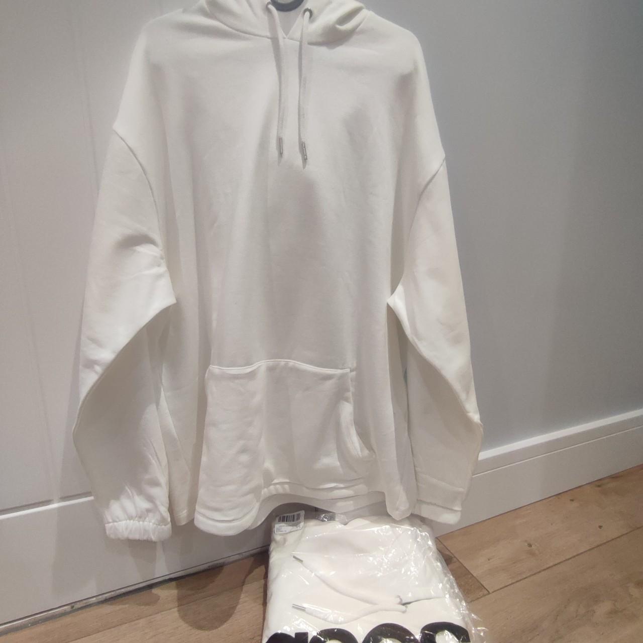 ASOS DESIGN - Oversized hoody in white - Depop