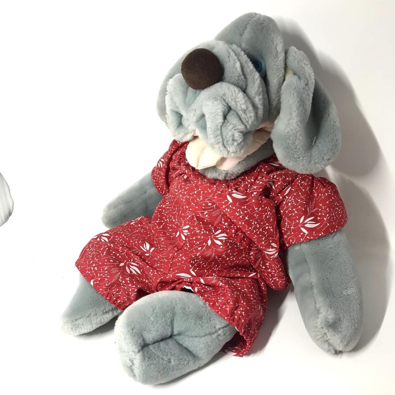 Vintage 1980s Ganz Bros Wrinkles Dog Puppy Hand... Depop