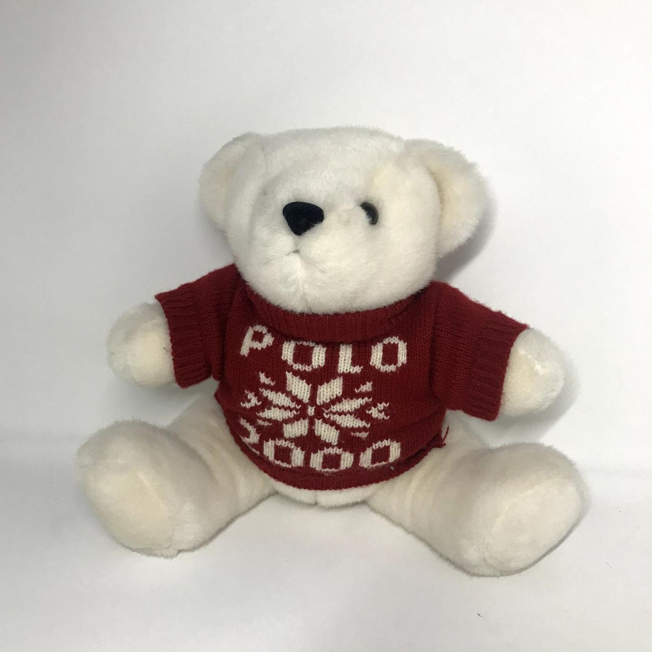 Vintage 2000 Ralph Lauren Polo White Teddy Bear. Depop