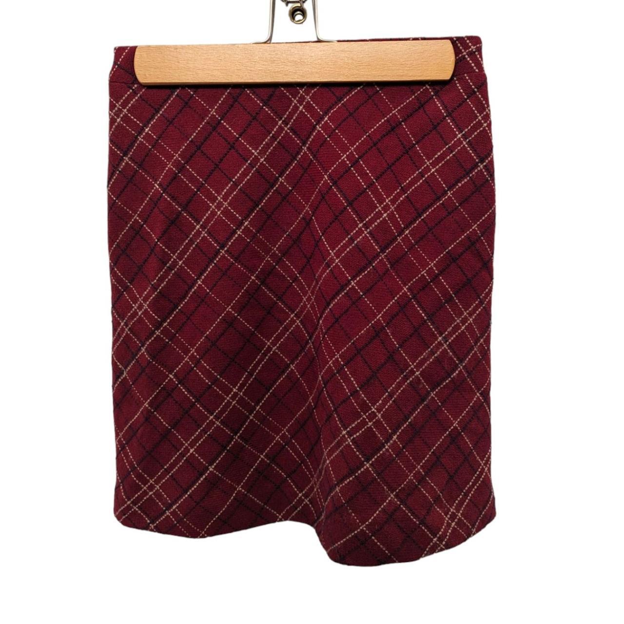 Vintage Y2K American Eagle Red Burgundy Plaid Depop