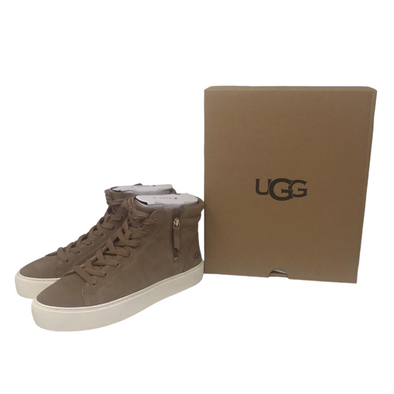 Ugg Sneaker Ugg Olli Leather Trainer UGG Olli Womens Brown Camel