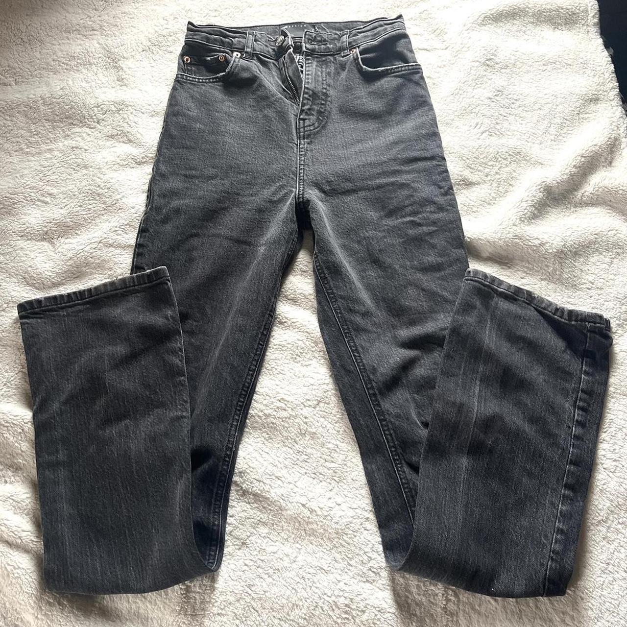 ASOS TALL JEANS dark grey / black wash Very comfy... - Depop