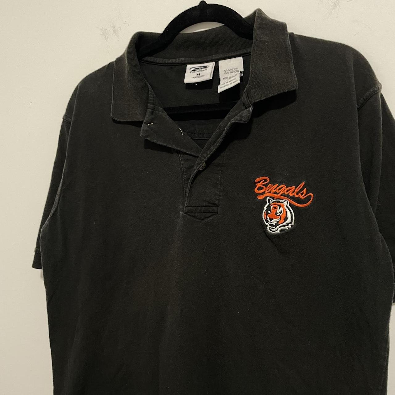 Cincinnati Bengals Polo Shirt Vintage 90s American Football 