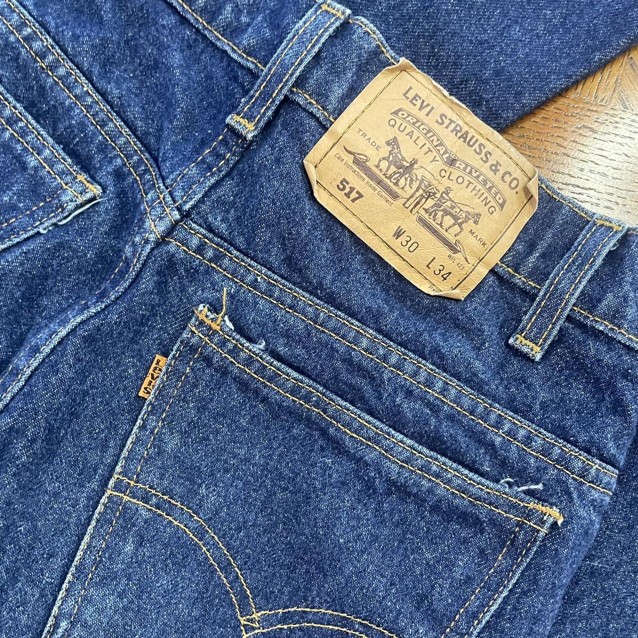 Vintage 80s Levi's Orange tab 517 jeans 📏... - Depop