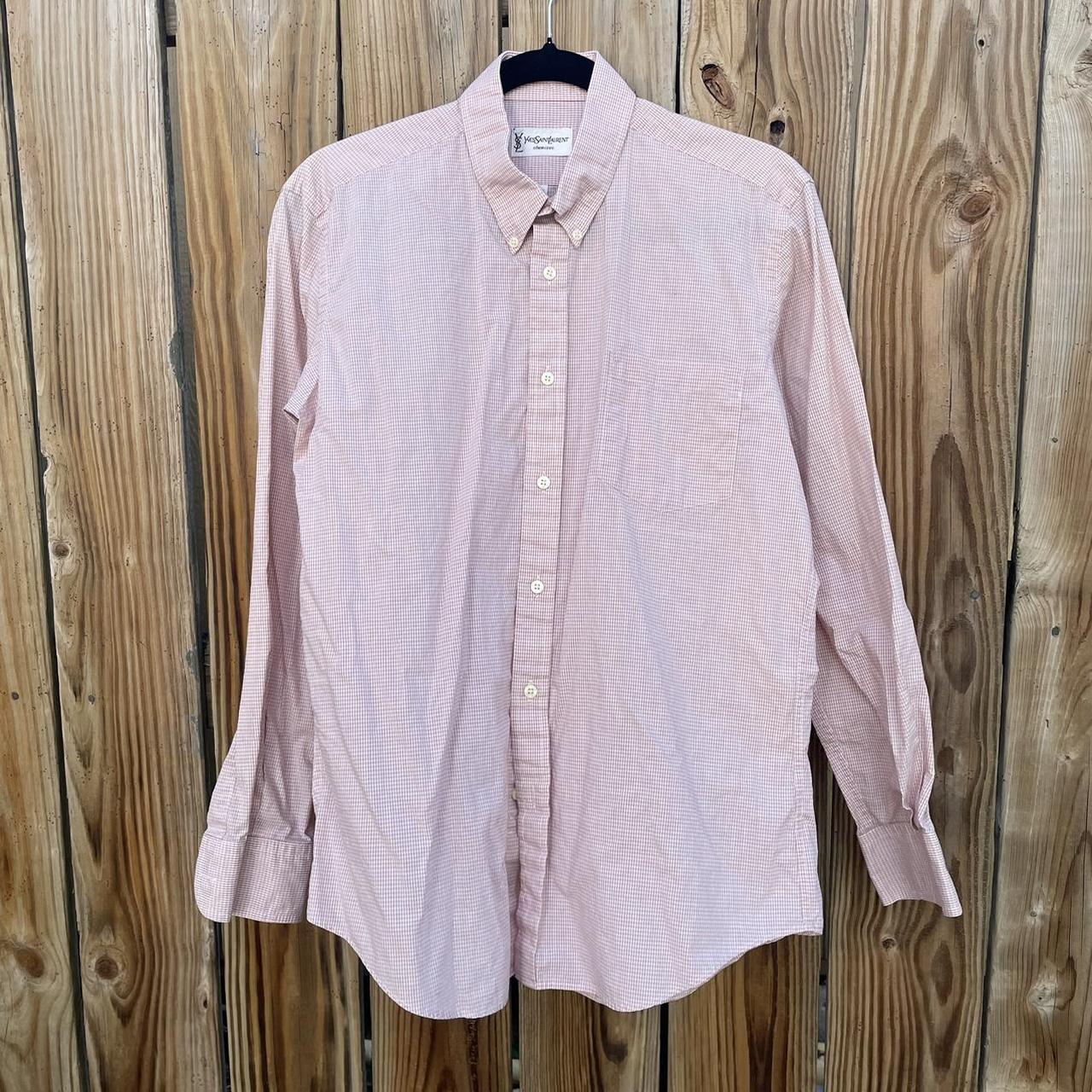 80s yves saint lauren シャツ 80s イブサンローラン ドレスシャツ Yve Saint Laurent Dress L/S