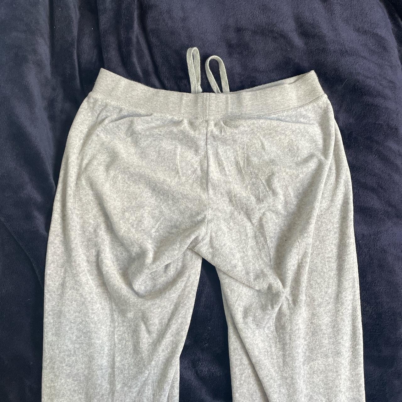 grey juicy couture straight leg trackies size... - Depop
