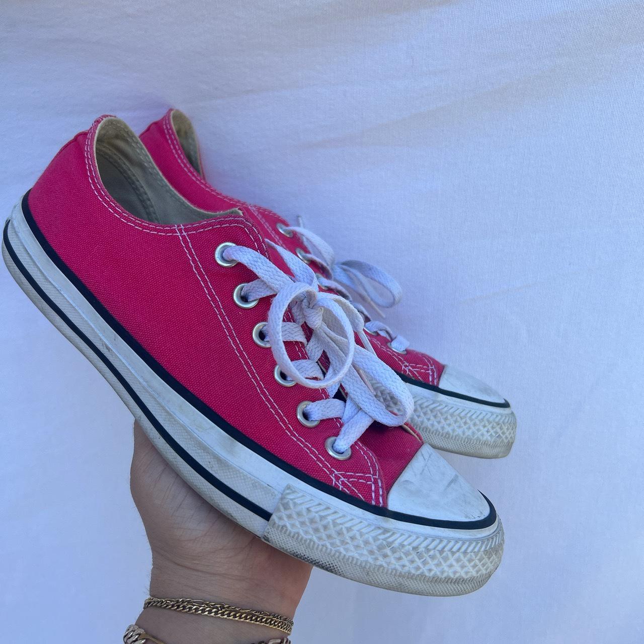 Women’s size 8 hot pink converse💖 Women’s size... - Depop