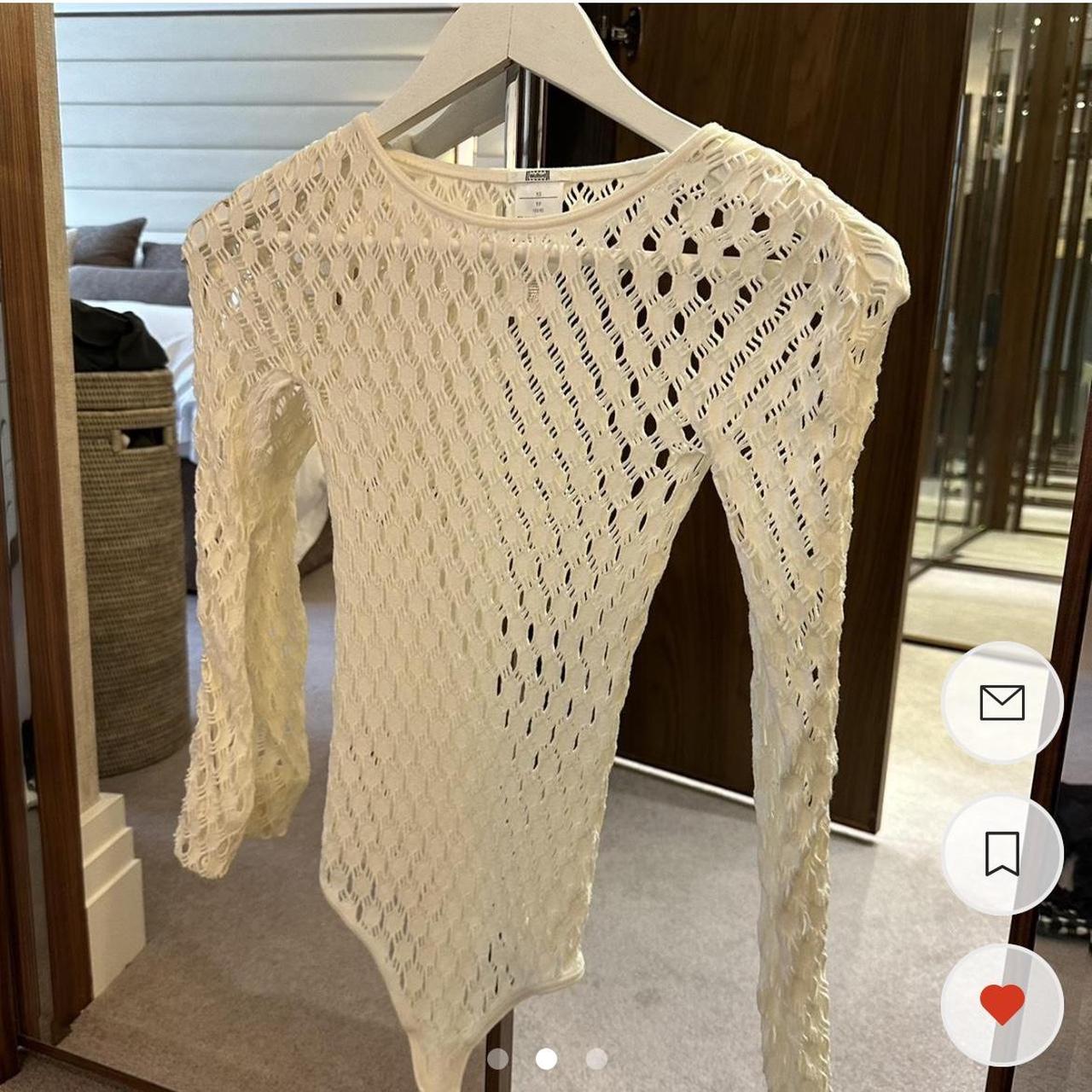 Wolford Body Suit Off White Leotard With Popper Depop