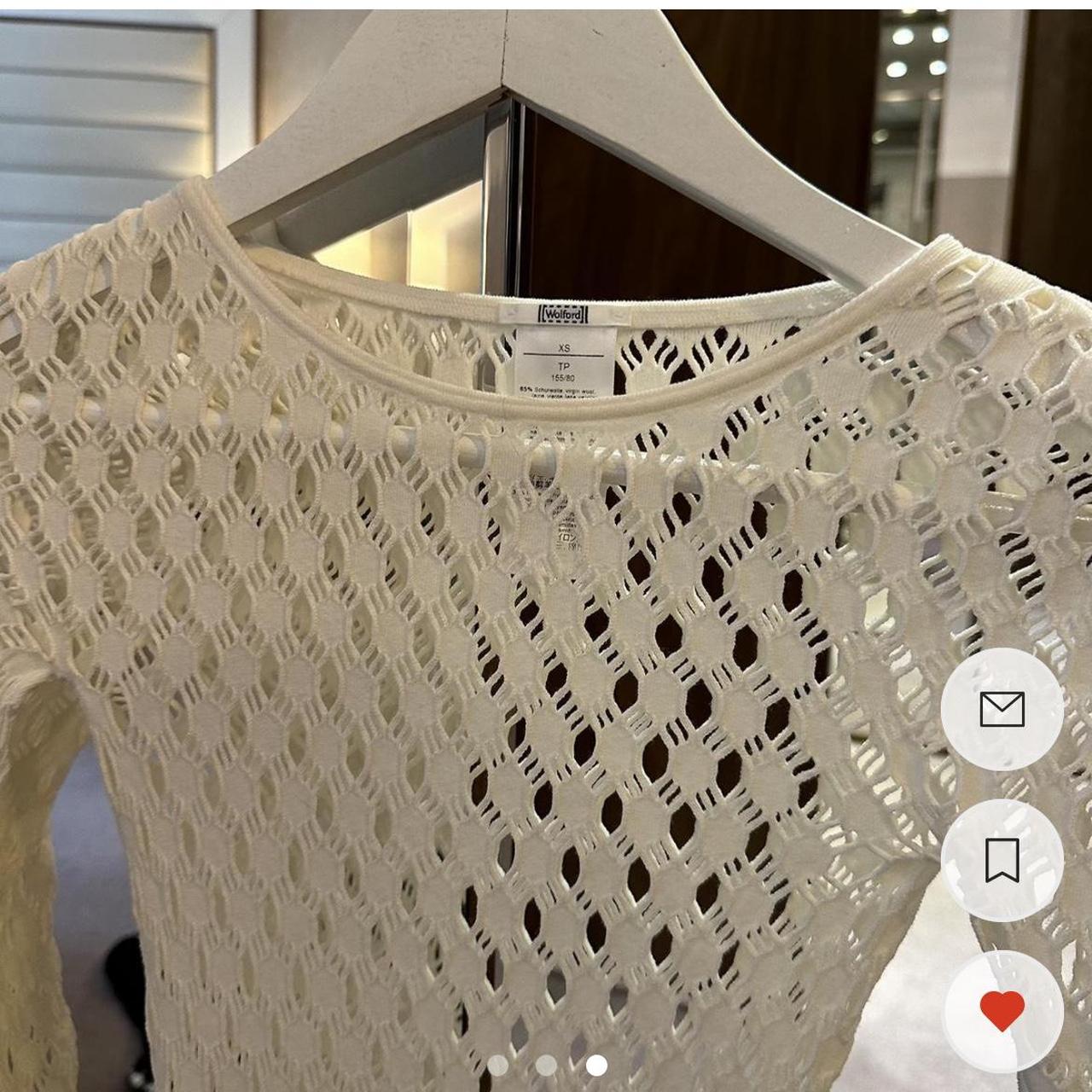 Wolford body suit! Off white leotard with popper... Depop