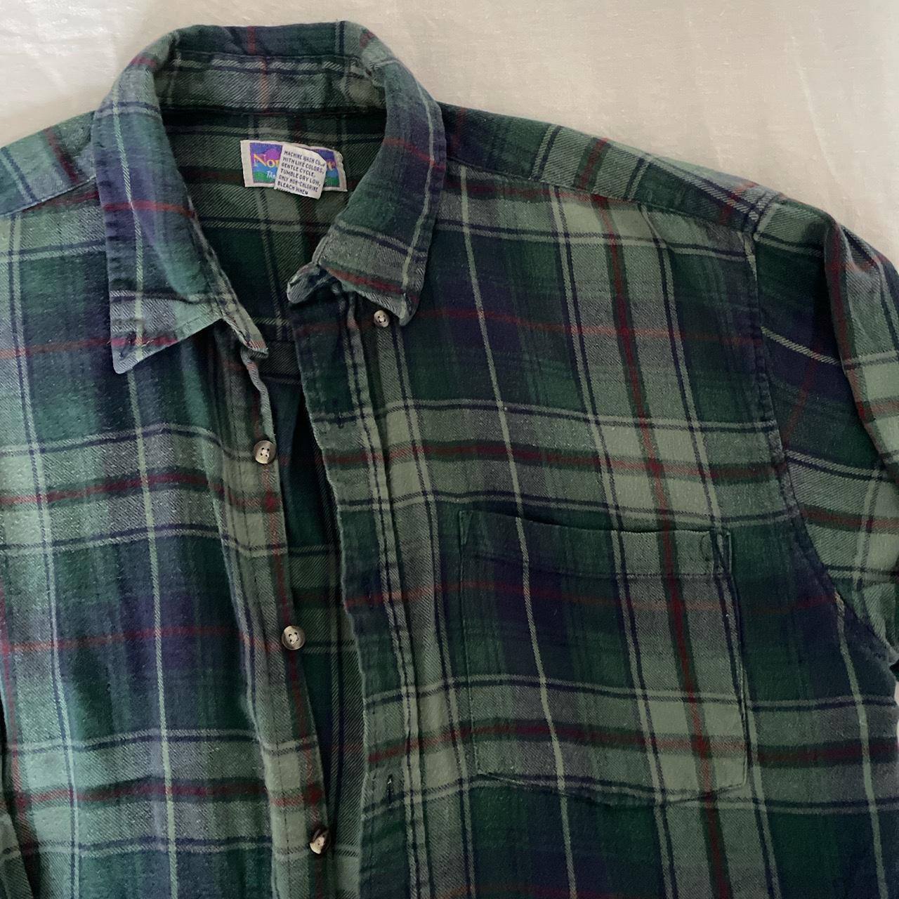 Vintage Flannel Shirt 100% Cotton - Depop