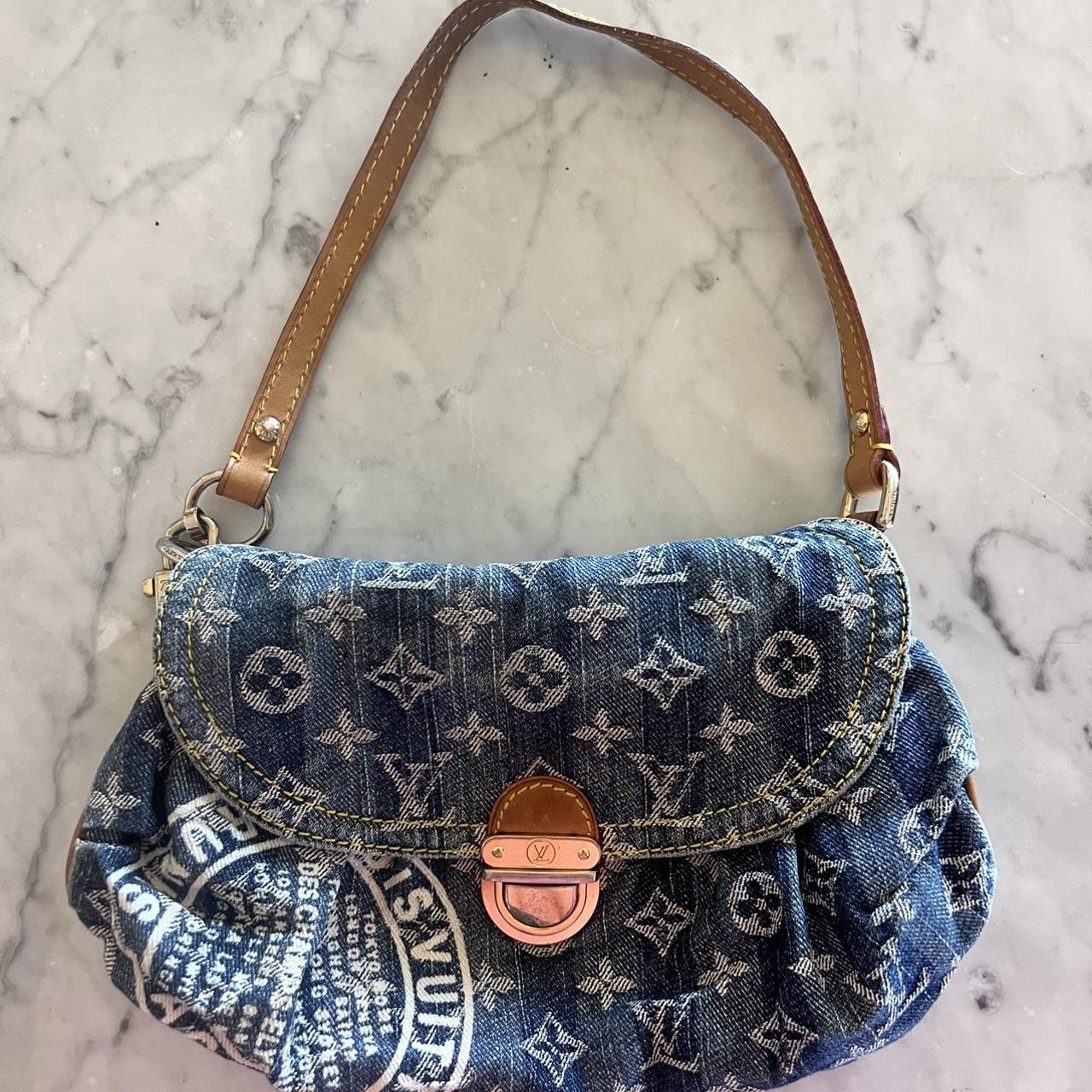 Louis Vuitton denim pleaty vintage by Marc Jacobs - Depop