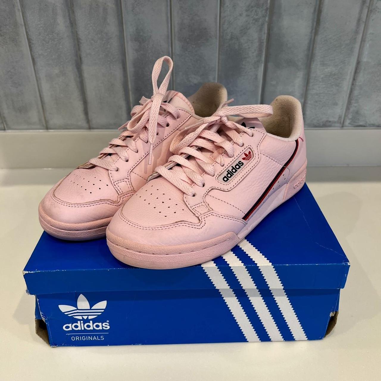 Adidas Continental 80 Clear Pink UK Size 5 Work a. Depop