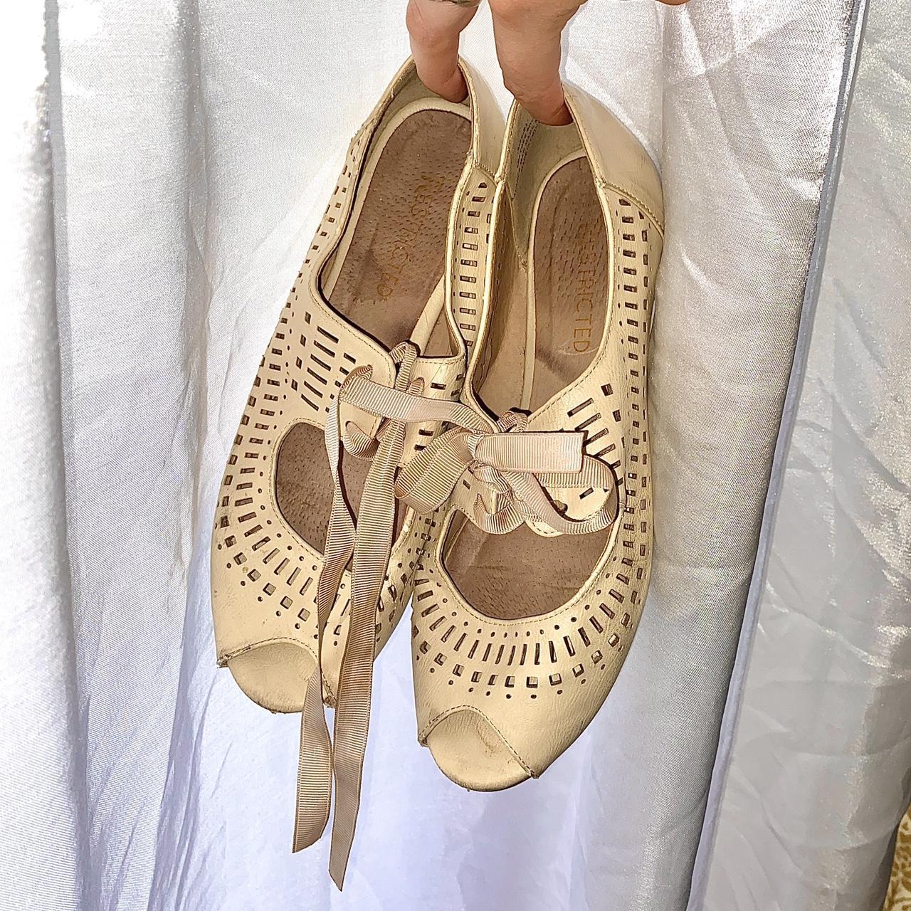 tan ballet shoes