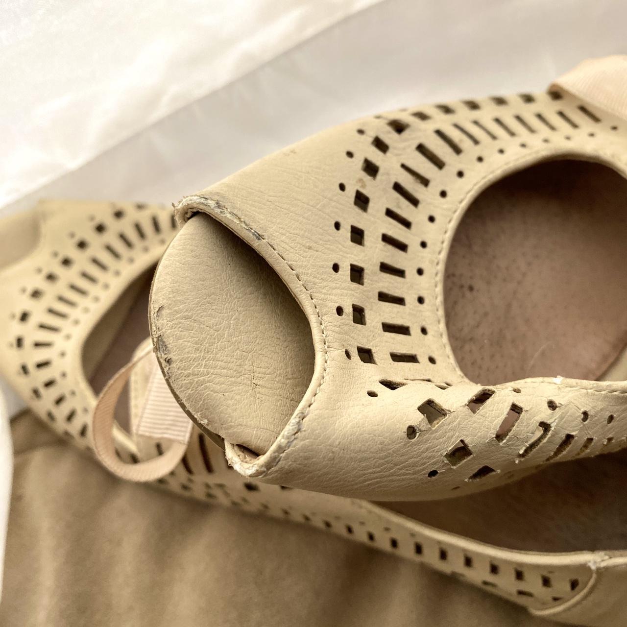 tan ballet shoes