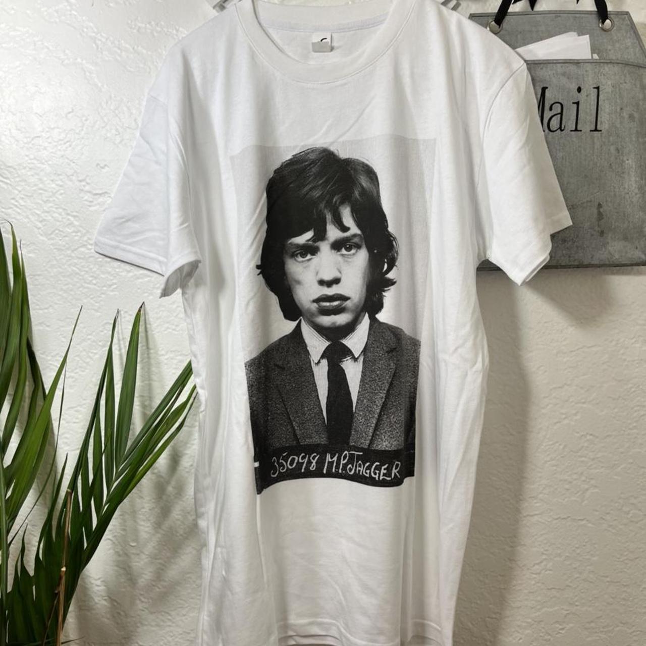 Mic Jagger Mugshot Shirt #rollingstones #micjagger - Depop