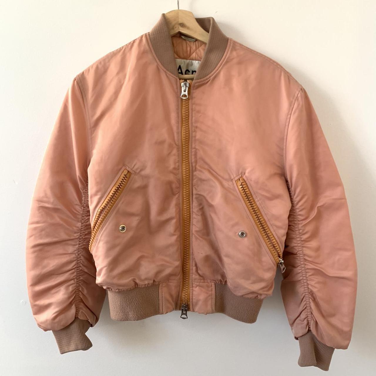 Acne Studios Clea padded bomber jacket in pastel