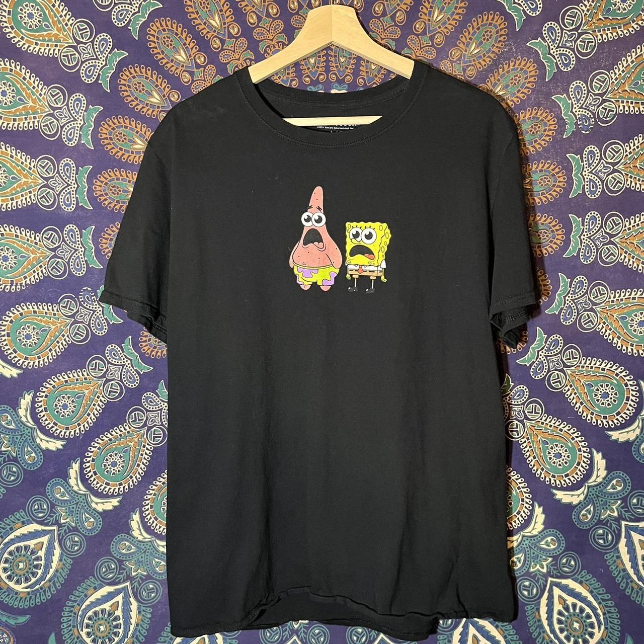 Sponge Bob Nickelodeon 2003 T-Shirt The Many Faces - Depop