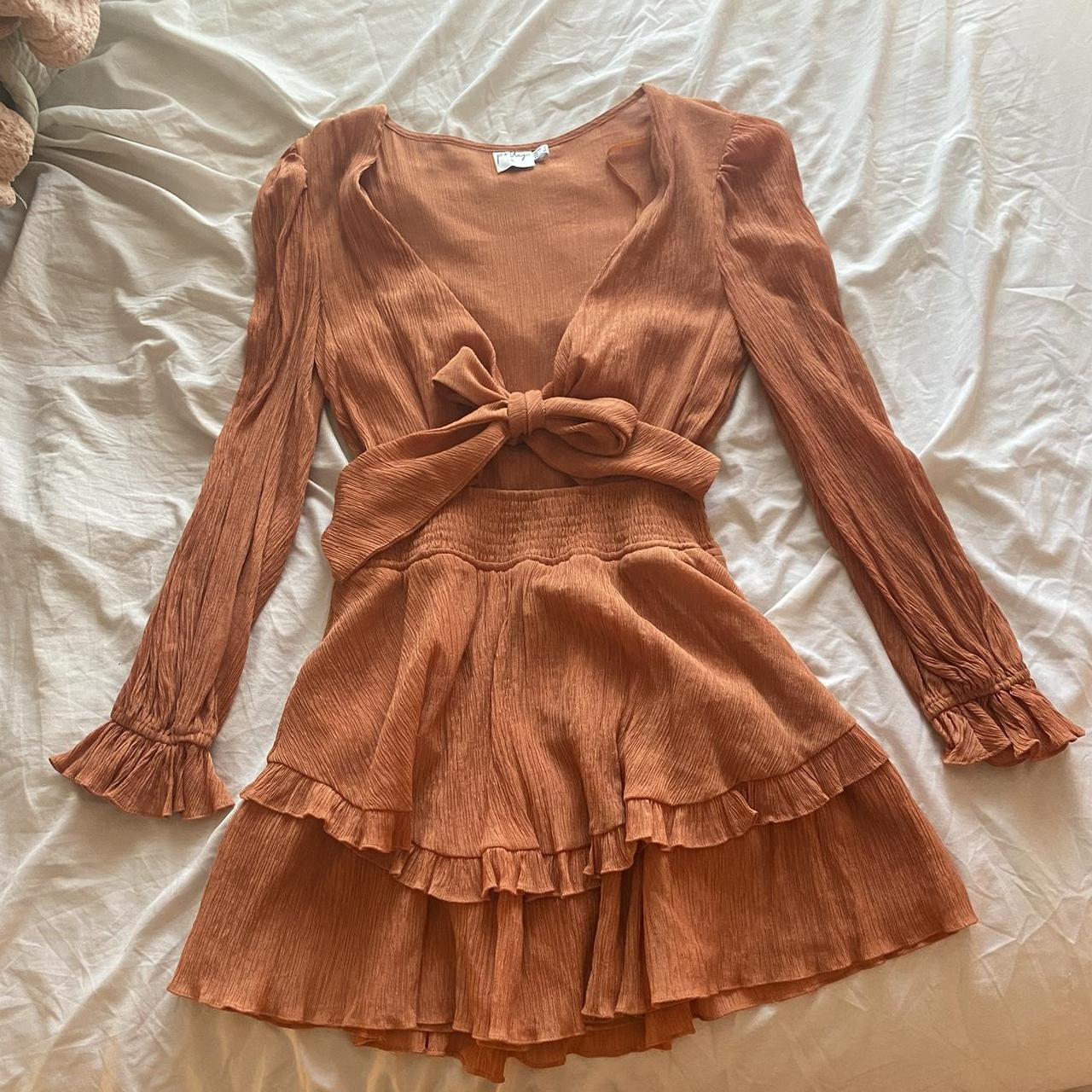 Princess Polly Women's Orange Dress Depop