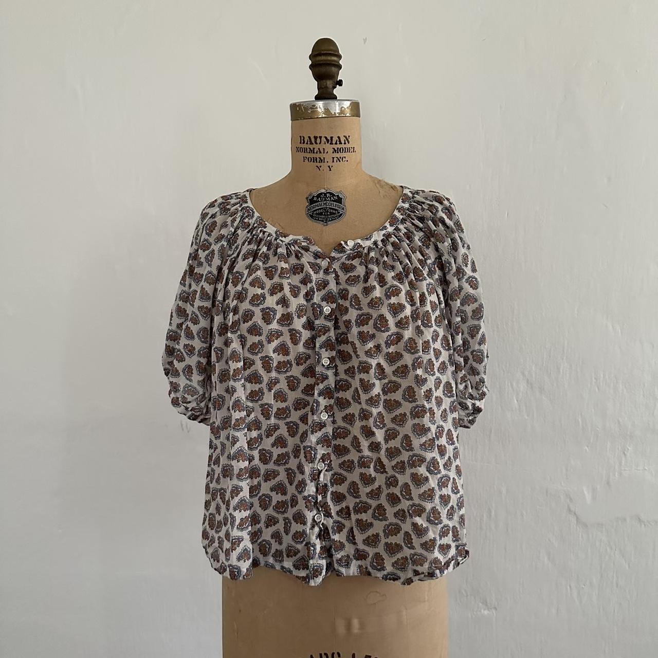 Doen june top in sea salt bedford paisley size depop
