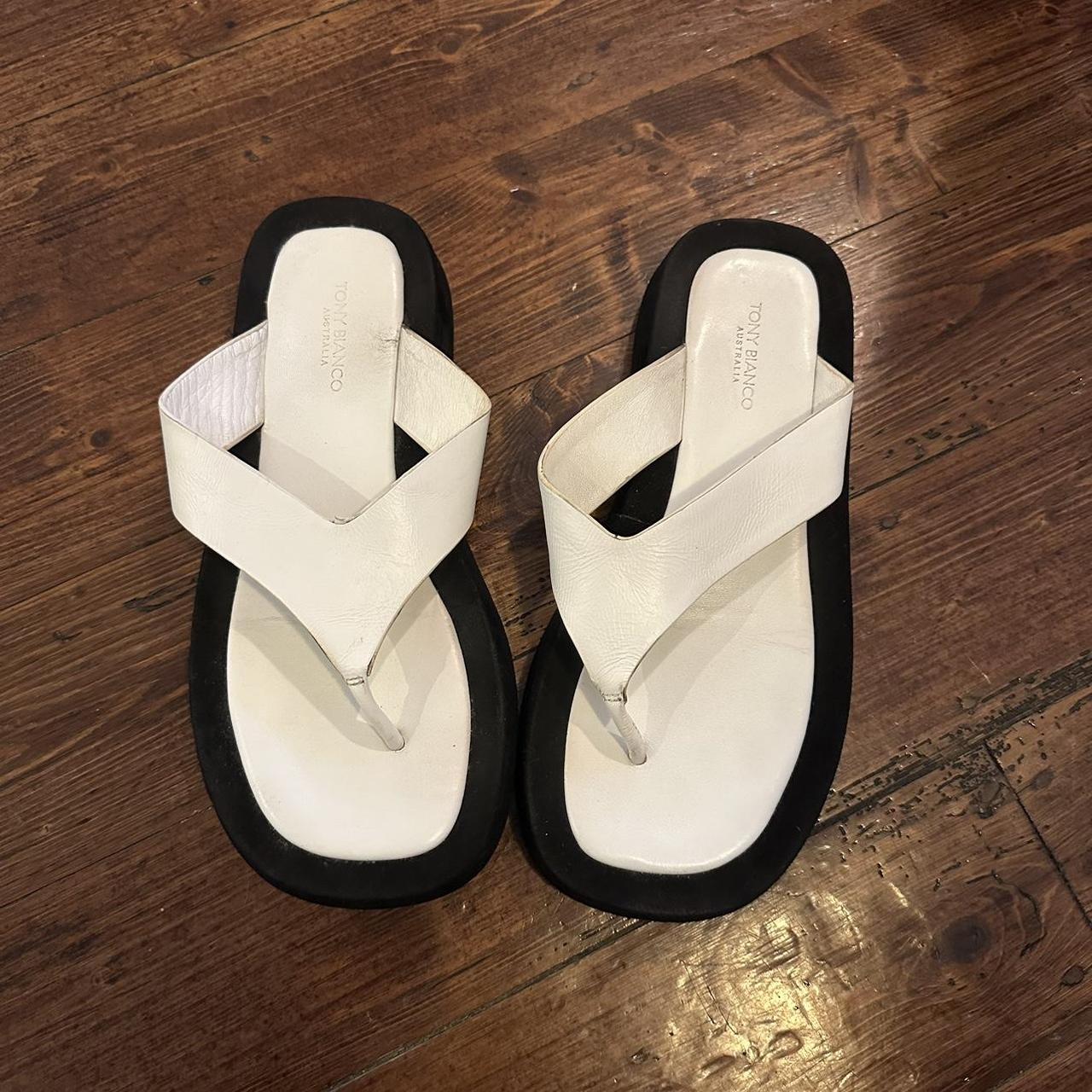 Tony Bianco thong style slides Size 7 Well loved,... - Depop