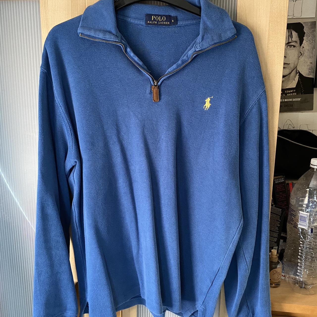 Ralph Lauren 1/4 zip fleece. Vintage worn a few... - Depop