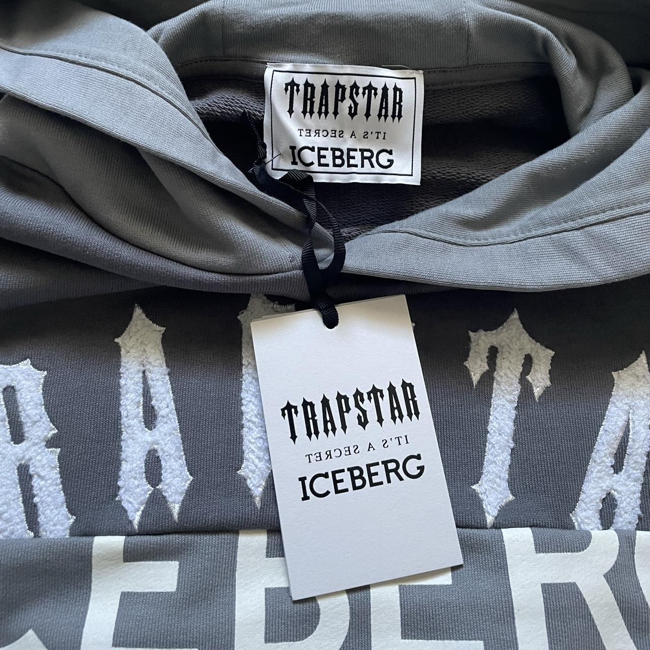 Trapstar x Iceberg Deconstructed Grey Hoodie Limited... Depop