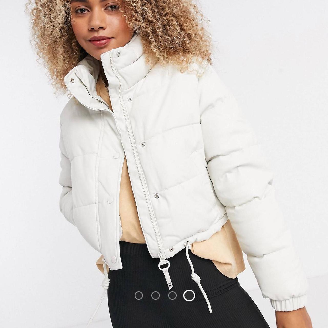 Bershka shop white coat