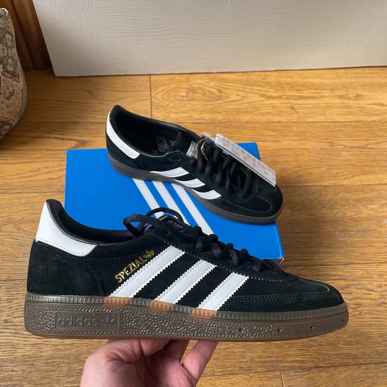 SOLD Adidas Handball Spezial Core Black / White /... - Depop