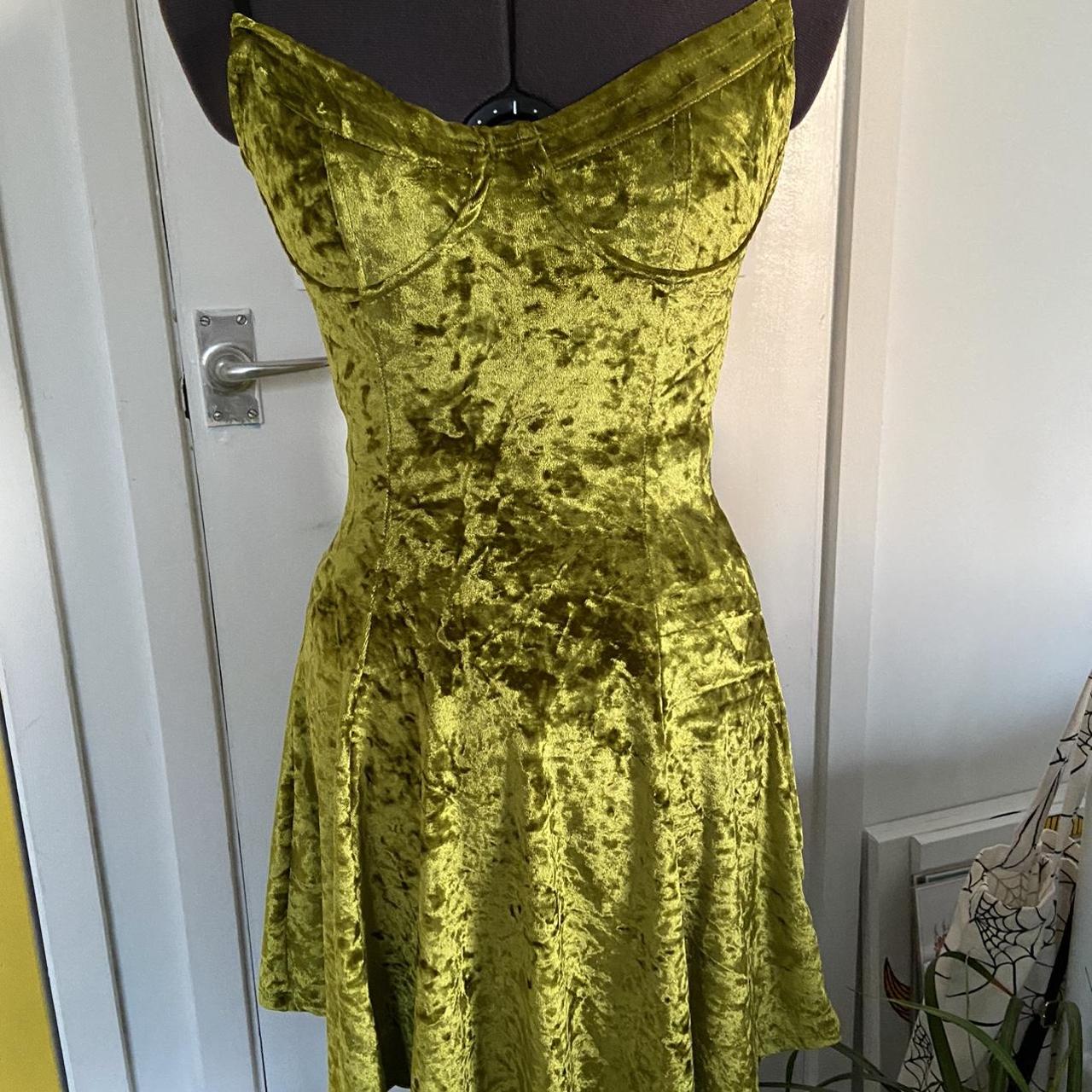 Dolls Kill Women's Green Dress Depop