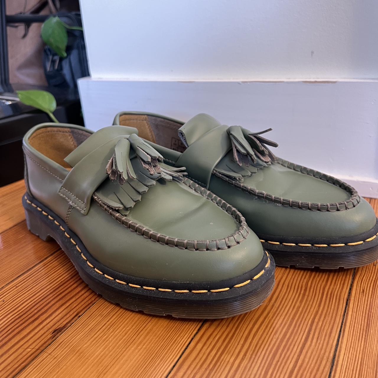 olive green doc martens